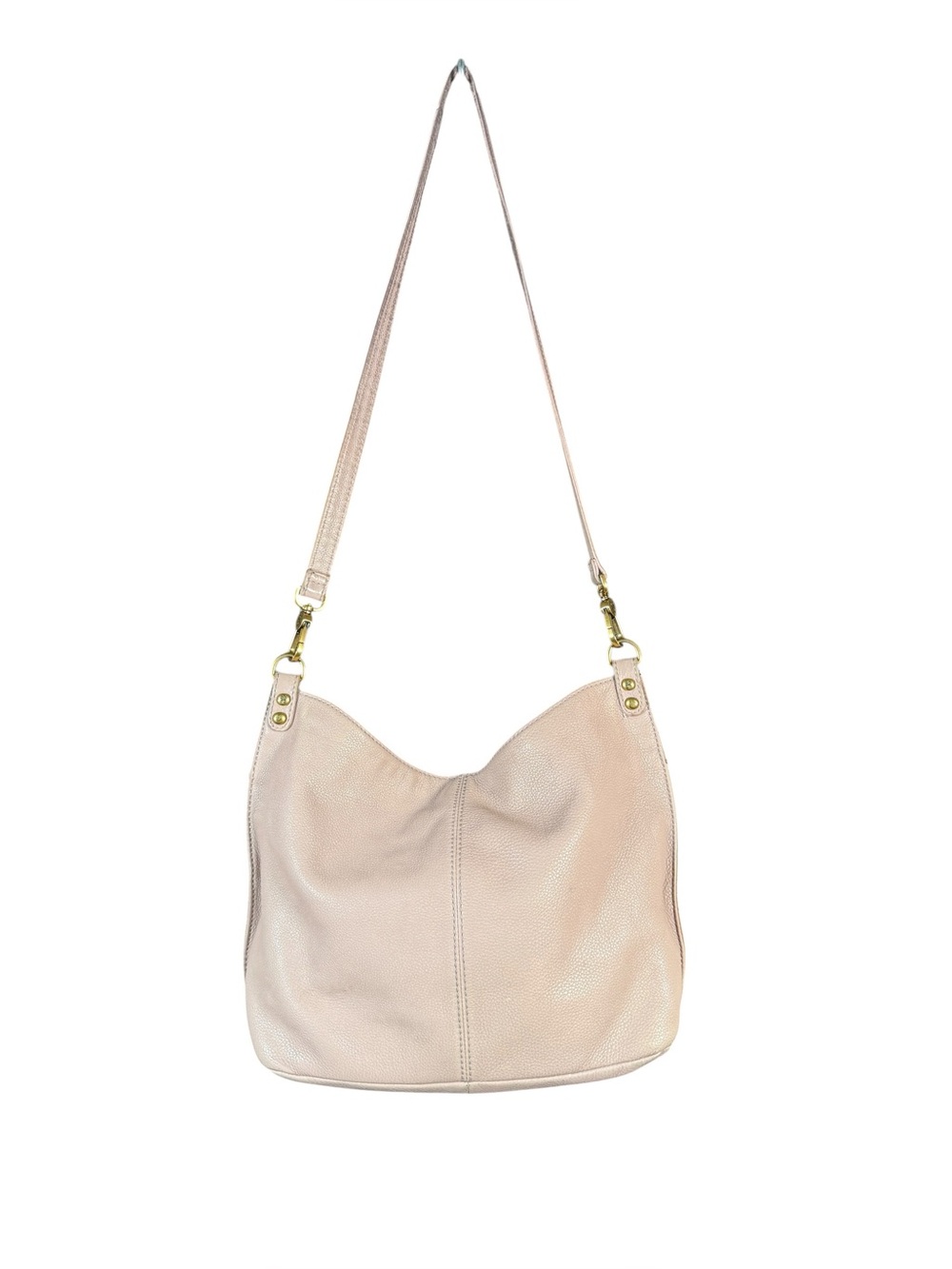 HOBO Pier Blush Pink Pebbled Leather Shoulder Bag Tote